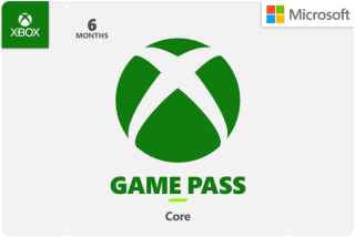 Abonnement Xbox Game Pass Core de 6 mois à 21,70€
