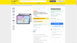Tablet Huawei Matepad 11.5 256GB por $4,844 | Mercado Libre (HSBC)