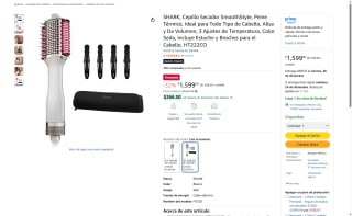 SHARK Cepillo Secador SmoothStyle por $1,599 | Amazon