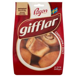 Pagen Gifflar Cinnamon x12, 260g for £1.50 (Nectar Price)