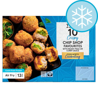 Tesco 10 Chip Shop Favourites 350g £1 Clubcard Price