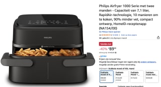 PHILIPS NA154/00 Dual Basket Airfryer voor €89,90 bij Amazon
