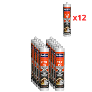 Quilosa Multifix Adhesivo poliuretano 12 x 445g transparente, rápido secado a 39.99€