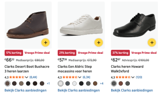 Vroege Prime-deals: Clarks-schoenen met tot 50% korting bij Amazon