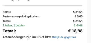 3 halen, 2 betalen op geselecteerde boeken bij Amazon (Prime)