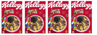 4 x Kellogg's Froot Loops Cereal desayuno 375g mezcla de cereales sabor fruta a 11.9€