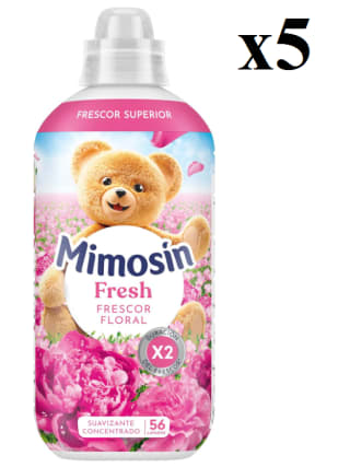 5 Botes de Mimosín Suavizante Concentrado Frescor Floral 56 lavados por 12.67€