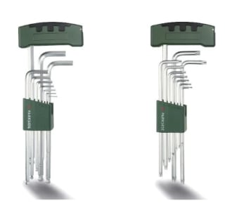 PARKSIDE® Stiftsleutelset met kleurcodering 11-delig voor €3,49 bij de Lidl