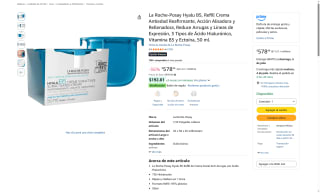 Crema La Roche-Posay Hyalu B5 Refill 50ml por $578 | Oferta Amazon