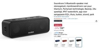 Soundcore 3 Bluetooth Speaker voor €39,98 bij Amazon