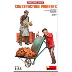 MiniArt 38097 Figuras trabajadores construcción escala 1:35 + accesorios por 6.99€