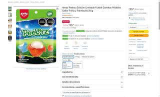 Gomitas Peelerz Edición Mundial por $33 | Amazon