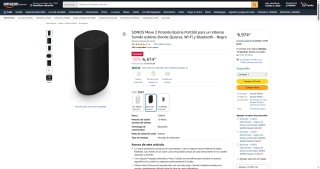 Bocina Portátil SONOS Move 2 Potente por $6,974 | Descuento Amazon