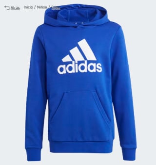 Polerón con Capucha Essentials Logo Grande $15.990 Solo en Adidas, Chile