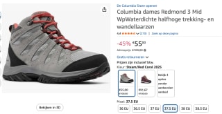 Wandelschoen Columbia Women Redmond III voor €55 bij Amazon