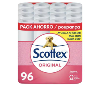 Scottex Papel Higiénico Original 96 Rollos por 23,97€