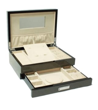 Joyero con 2 compartimentos por 14.99€.