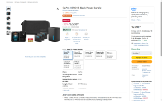 GoPro HERO13 Black 64GB por $6,599 | Oferta Amazon