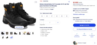 Botas CAT Invader HI ST por $1,999 | Coppel