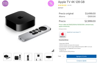 Apple TV 4K 128GB por $2,999 | Costco