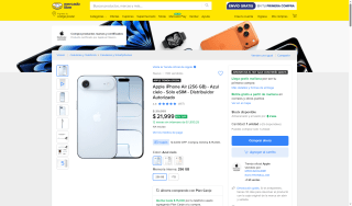 iPhone Air 256GB Azul Cielo por $16,999 | Oferta Mercado Libre