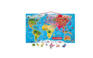 Puzzle Janod Monde magnétique 92 pièces à 24,99€