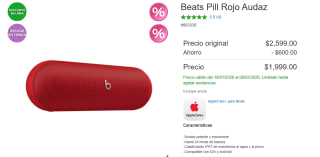 Altavoz Beats Pill Rojo por $1,999 | Costco