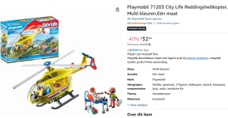 PLAYMOBIL City Life Reddingshelikopter - 71203 voor €26,99 bij Amazon