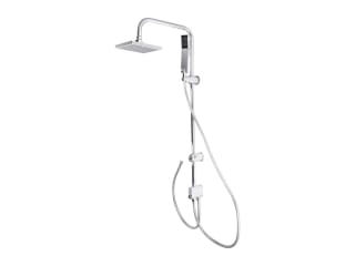 LIVARNO shower riser set available at Lidl for £24.99. This adjustable shower rail s