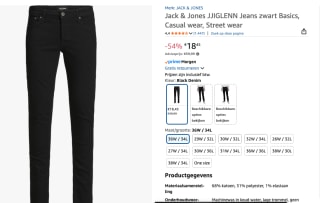 Jack & Jones Glenn Original jeans voor €18,45 bij Amazon