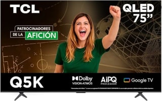 Pantalla TCL 75Q5K QLED 4K 75" por $10,299 | Oferta Amazon