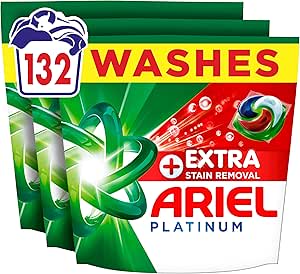Ariel Platinum Extra Stain Removal Washing Pods 132 Pack for £27.11