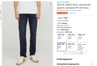 Jack & jones heren jeans voor €15,67 bij Amazon