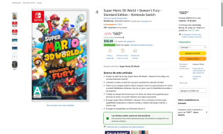 Super Mario 3D World + Bowser’s Fury por $560 | Oferta Amazon