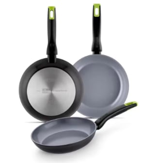 Monix Eco Nature Set 3 Sartenes, Lote 18, 22 y 26 cm todas las cocinas por 28,96€