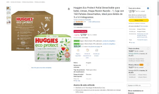 Huggies Pañales Desechables 160 unidades por $251 | Oferta Amazon