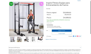 Jaula de Entrenamiento Inspire Fitness FPC1 por $14,999 | Costco