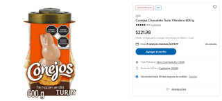 Conejos Chocolate Turin 600g por $178 | Oferta Sam's Club