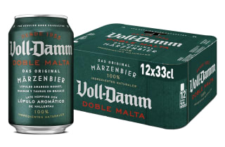 Cerveza Voll-Damm Doble Malta 12 Latas x 33 cl por 9,43€