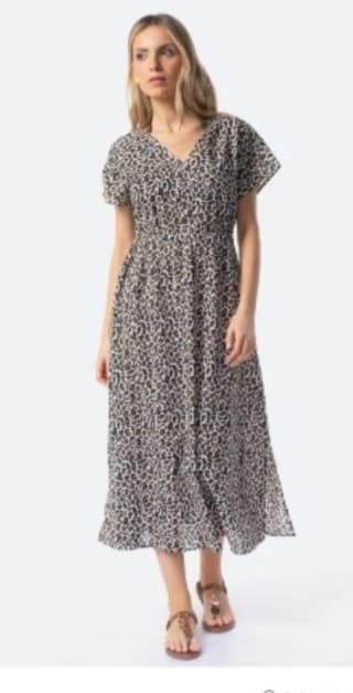 Vestido largo estampado de mujer TEX por 9.99€.