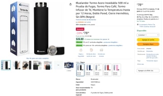 Termo Bluelander 500ml por $78 | Oferta Amazon
