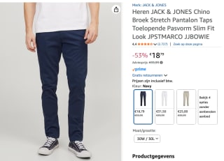 Jack&Jones heren jeans voor €18,79 bij Amazon