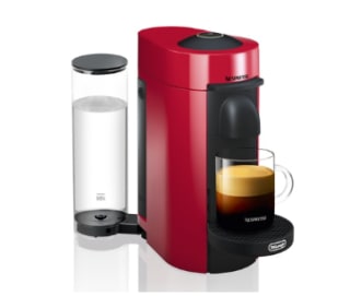 Machine à café DELONGHI - Nespresso Vertuo Plus rouge - ENV150.R à 124€
