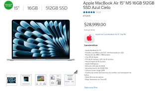 MacBook Air 15" M5 16GB 512GB por $22,698 | Costco (Banamex)
