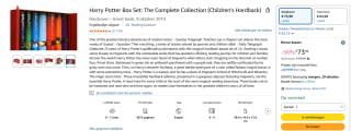 Harry Potter Box Set: The Complete Collection voor €73,99 bij Amazon