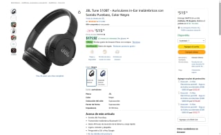 Audífonos JBL Tune 510BT por $516 | Oferta Amazon
