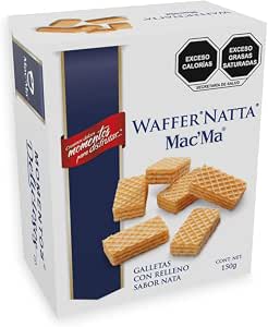 Mac´Ma Galletas Waffer Natta 150 g por $27 en Amazon