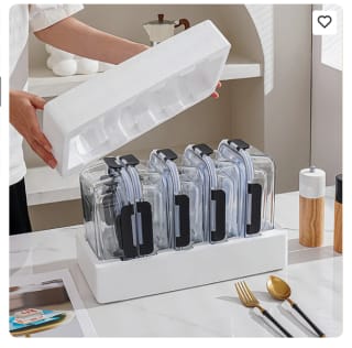 Lot de 10 boîtes repas à fermeture à clip, en verre borosilicate JORDAN&JUDY à 19,99€