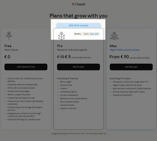50% korting op 3 maanden Claude Pro