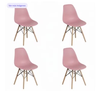 Pack 4 sillas nórdicas DASCK por solo 54,79€